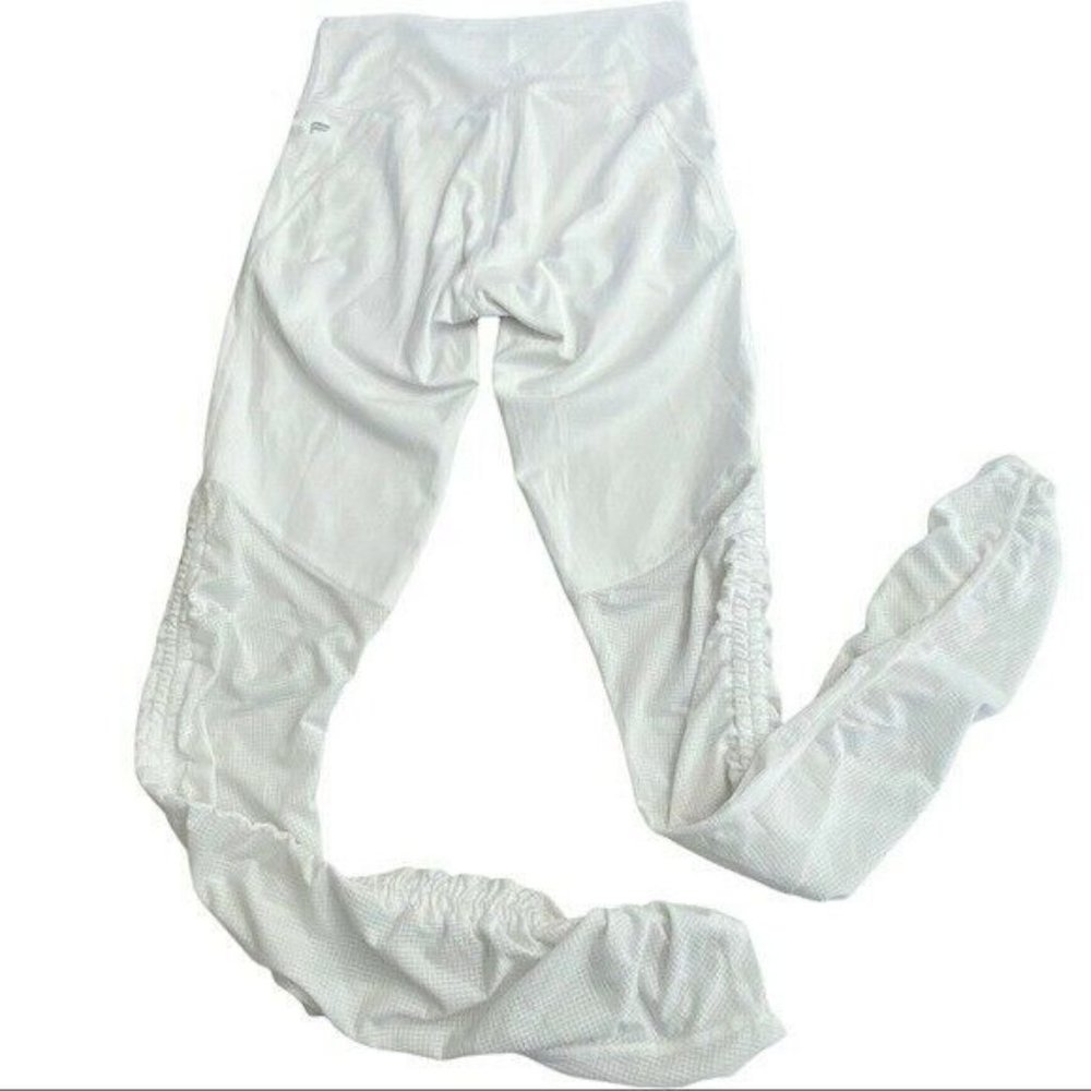 FABLETICS Cashel Foldover PureLuxe Legging Small White Sheer Legs - Picture 7 of 12